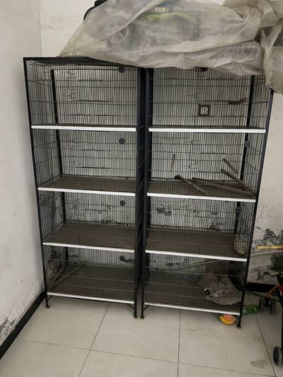 2.5 feet front 1.5 feet width 1.5 feet hight totally new cage