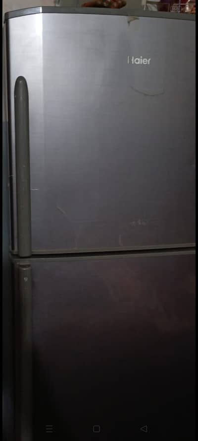 Condition 9/10: Haier Double Door Fridge with Stabilizer (bhtren deal