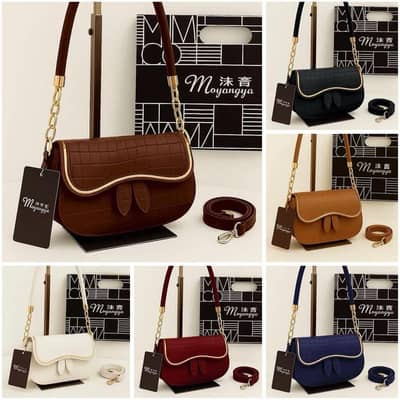 1x multicolor shoulder bag leather