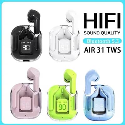 Wireless Earbuds Airpods Air 31 Multicolor ABS Plastic