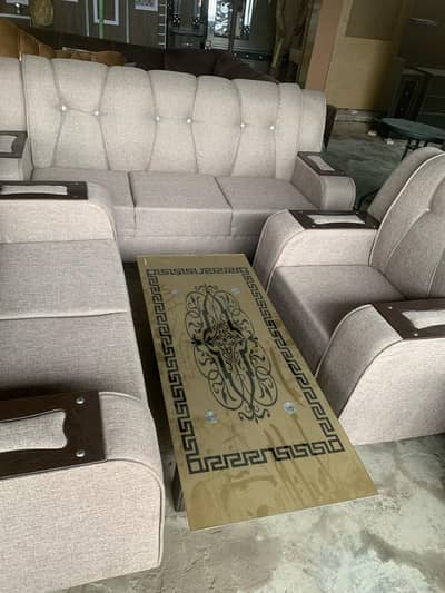 Complete Sofa Set  (6 Seater) with Table