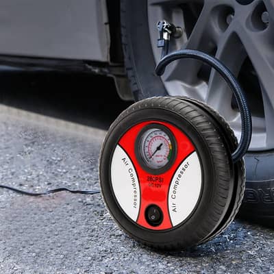 Portable Car Air Pump 12V Electric Compressor open to allow parcel