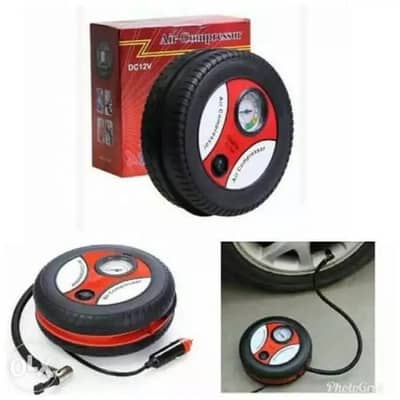 Portable Car Air Pump 12V Electric Compressor open to allow parcel