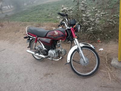 Honda CD 70 2020 Model Biomteric on Spot