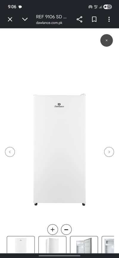 REF 9106 SD R (WHITE) Single Door Refrigerator