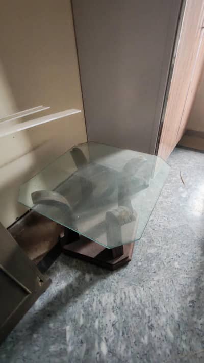 Urgent Sale Three Glass Tables Set