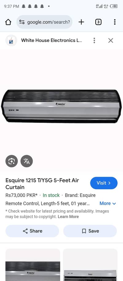 Esquire 6Feet 1215 T/Y new box pack remote control