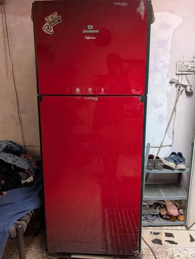 Dawlence Large size Refrigerator | Elegant Red Colour | Spacious.