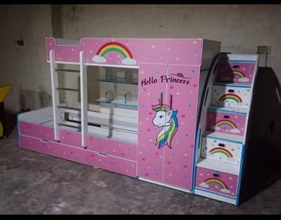 Bunk bed | Kid wooden bunker bed | Baby bed | Double bed | Triple bed