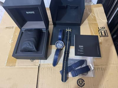 Rado Captain Cook Nato Strap Bronze Blue
