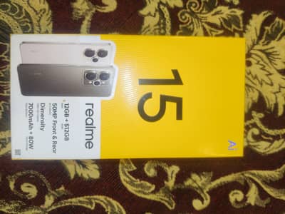 Realme 15 5g 12/512 With Original charger and box