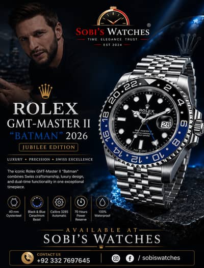 Rolex GMT-Master II “Batman” Inspired Luxury Watch / Sobi’s Watches