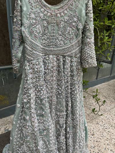 Walima bridal maxi ice blue colour