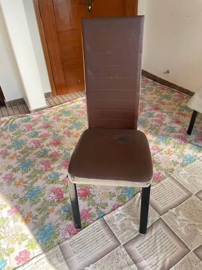Set of 6 steel chairs