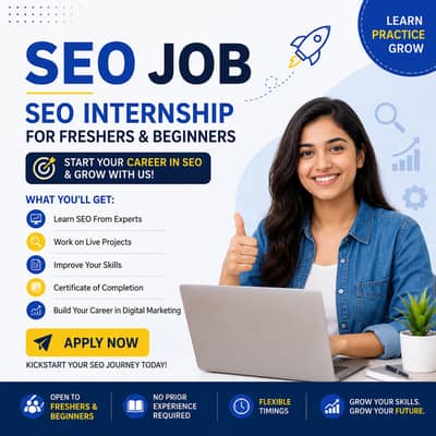 SEO Job | SEO Internship for Freshers & Beginners