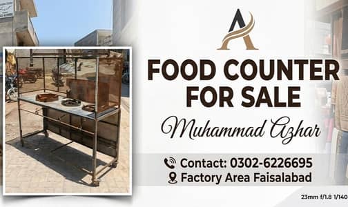 Commercial 3-Burner | Food Counter | Counter for Sale | Counter