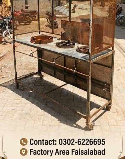 Food Counter | Counter for Sale | Commercial 3-Burner