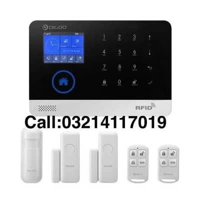 GSM security System alarm kit door sensor motion sensor remote mobile