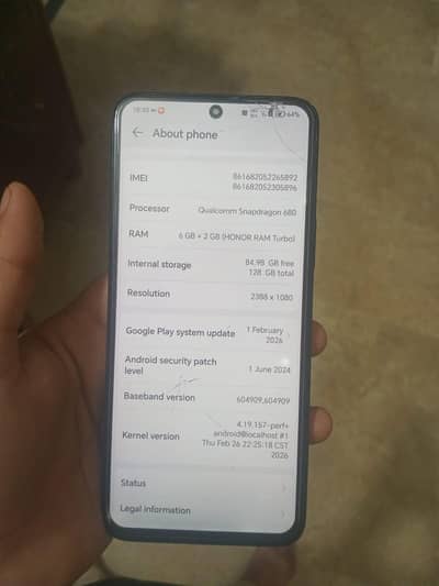 Honor X8 Snapdragon Gaming Phone 8 128
