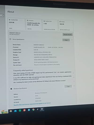 HP Z400 Workstation Gaming PC with GTX 960