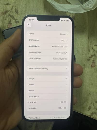 Iphone 12 pro max 128gb FU