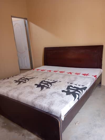 Modern Double Bed with Mattress – Excellent Condition