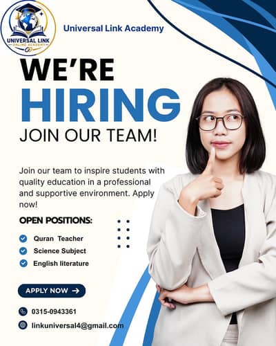 Office based subject teachers hiring