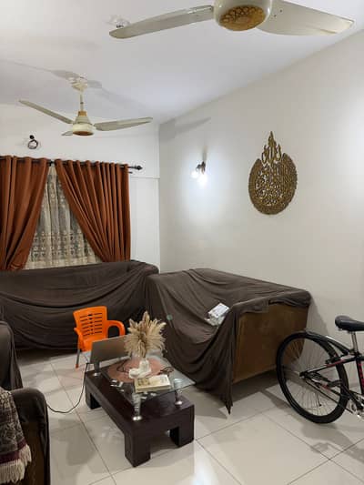 1400 Sq Ft, Compound Facing - 4th Floor, | 3 Bed DD For Sale Saima Palm, Block 11, Gulistan-E-Johar