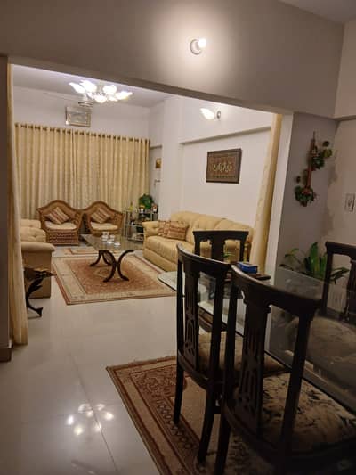 1700 Square Feet 3 Bed, Drawing, Dining Apartment For Sale In Orchid Residency, Gulshan-E-Iqbal, Block 7