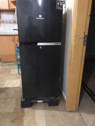 Chrome Hairline Black Double Door Refrigerator Model 2025