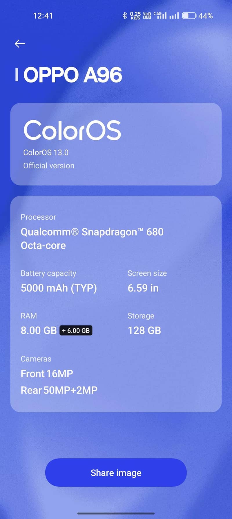 OPPO a96 2