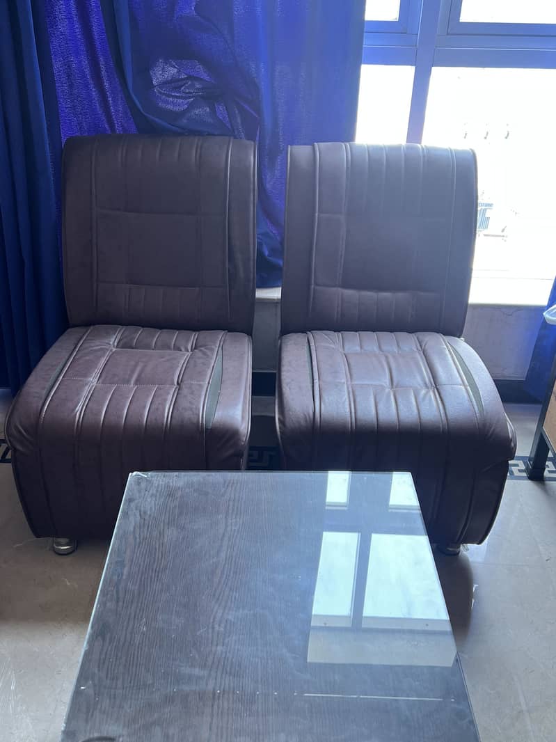Sofas and small table 2