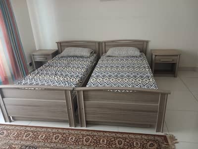 kids bed/ 2 Single Kids Beds/Kid Single Beds with Drawers & Mattresses