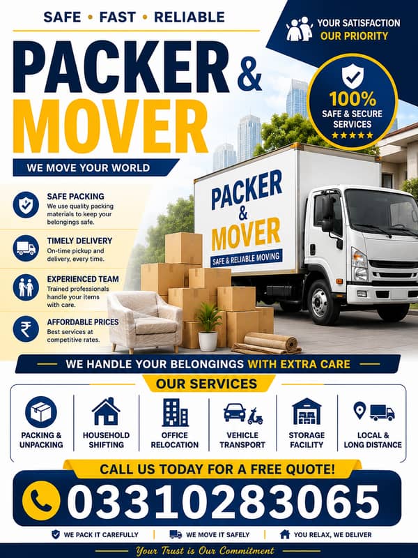 AS Professional Packers and Movers — Askari 10 Services