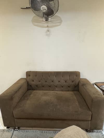 3 Seater Brown Sofa