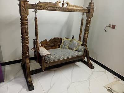 wooden swing