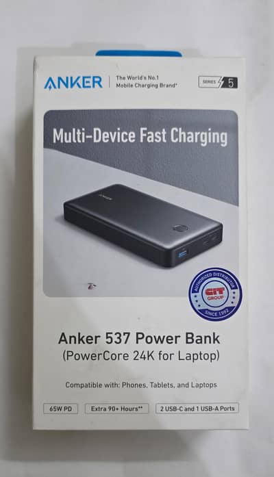 Anker 537 PowerCore 24k Multi Device PowerBank  *19999 PKR*