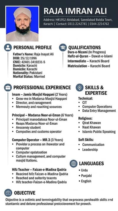 I Need Job please check My Cv and please Contact Me