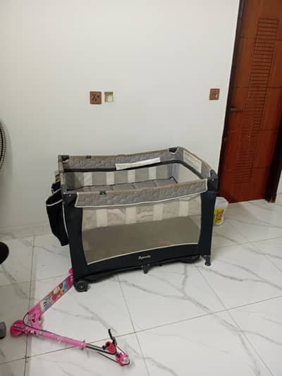 ingenuity baby cot and playpen available