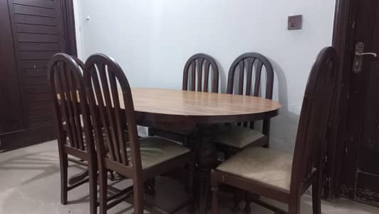 wooden dining table