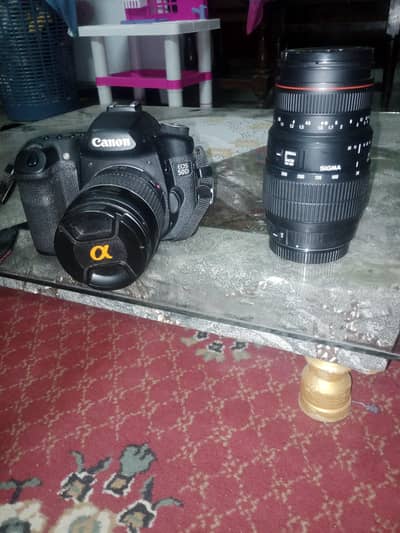 Canon Eos 50D with 2 lenses 28-80mm and sigma 70-300