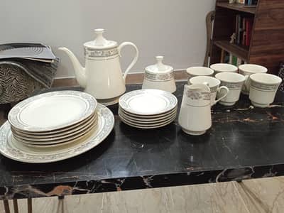 Brand New Antique Tea Set / Vintage Porcelain Crockery Set for Sale