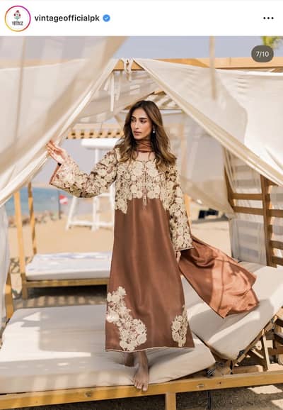 Raw silk 3 piece dress new tagged