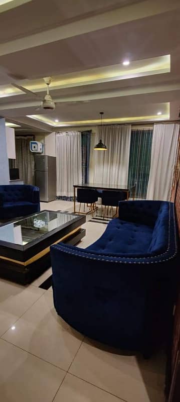 One Bed Apartment Furnished For Rent In Iqbal Block Like New Family Building