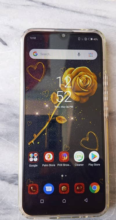 Excellent condition Infinix hot 8 light. with box chrger. 0332-0508954