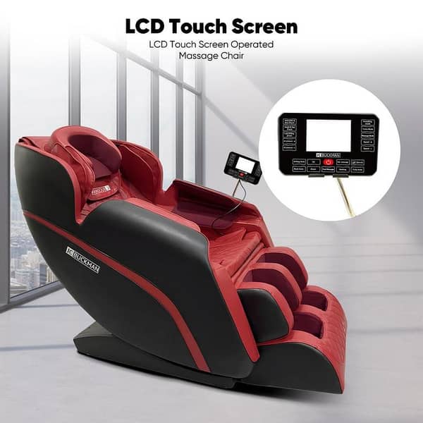 JC Buckman IndulgeUs Luxury Full Body Massage Chair with Zero Gravity & Smart Relaxation Technology (TMC159 red)