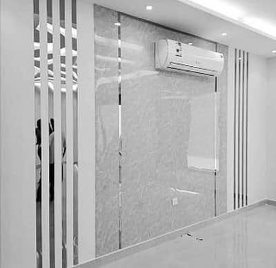 PVC wallpanel-Gypsum board-4x8 ceiling work-Vinyl floor-Wooden floor