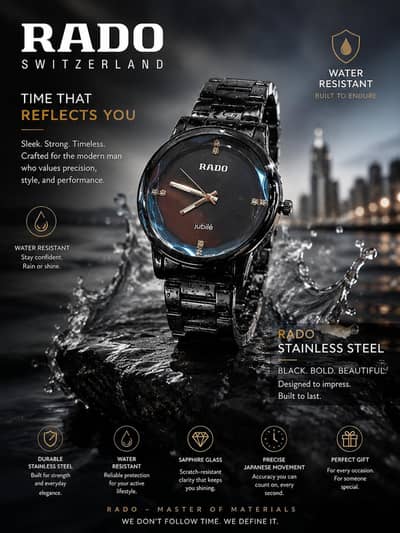 Black Rado Watch