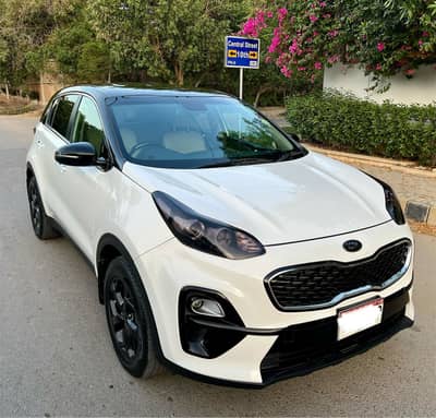 Kia Sportage  AWD 2021 – White, Black Roof, 34k km, Genuine Condition