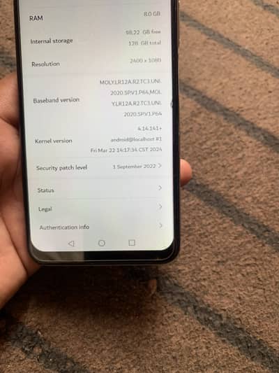 Huawei y9a 8=128